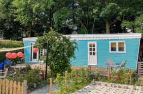 Retro boshuisje Olijfje met omheinde tuin voor natuurliefhebbers